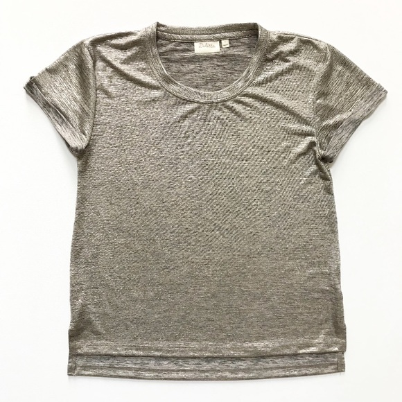 Anthropologie Tops - Anthropologie Metallic Shimmer Top